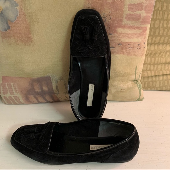 ENZO ANGIOLINI tassel black suede shoes - Picture 2 of 10